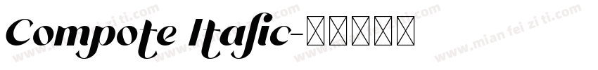 Compote Italic字体转换